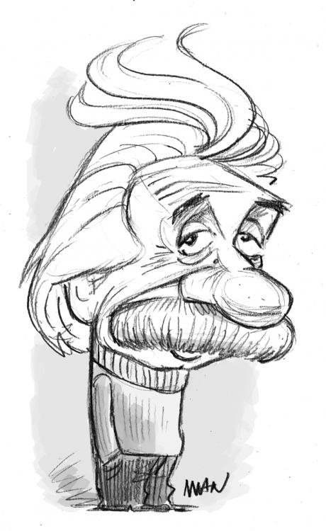 Caricature : Einstein 2