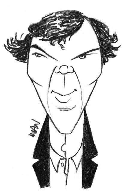 Caricature : Cumberbatch Benedict