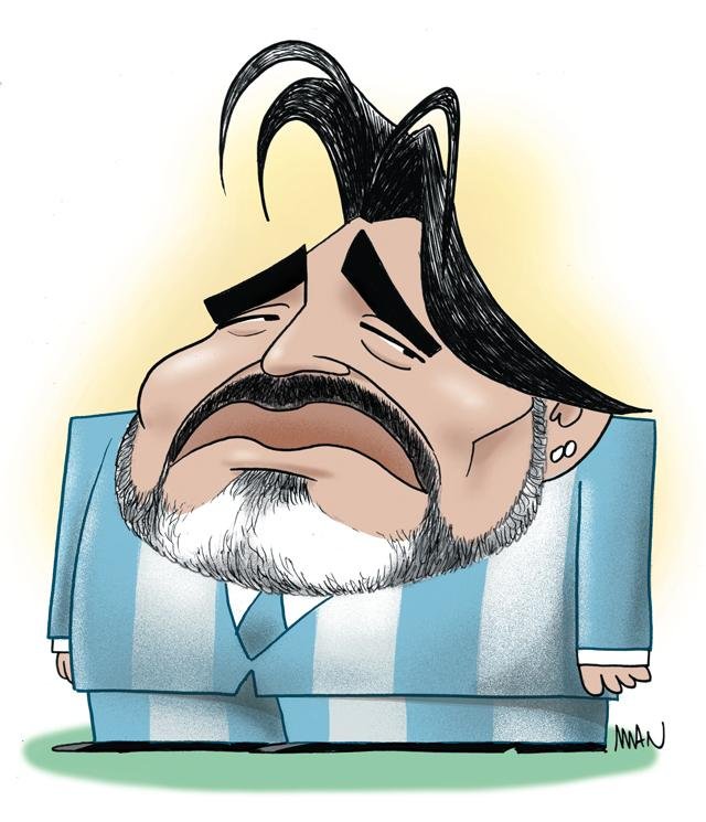 Caricature : Maradona Diego