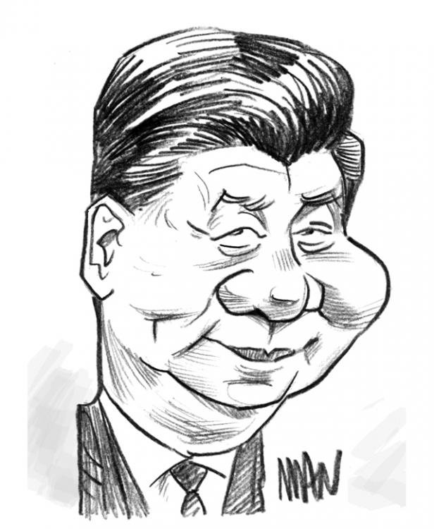 Caricature : Xi Jinping