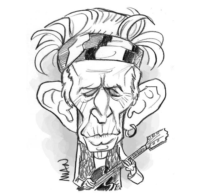 Caricature : Richards Keith 2