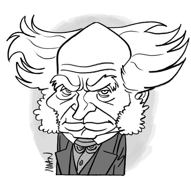 Caricature : Schopenhauer
