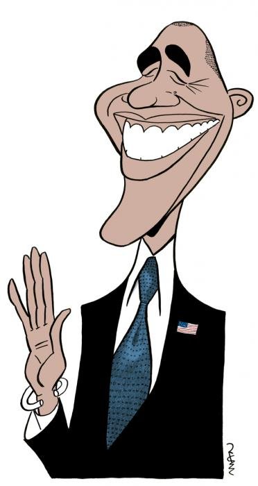 Caricature : Obama Barack 2