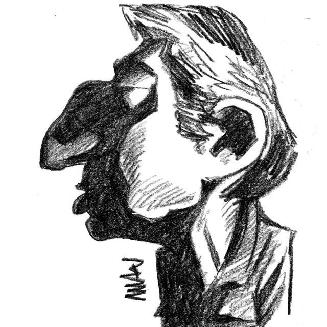 Caricature : Gainsbourg Serge