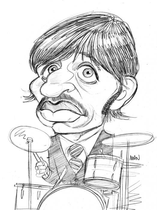 Caricature : Starr Ringo