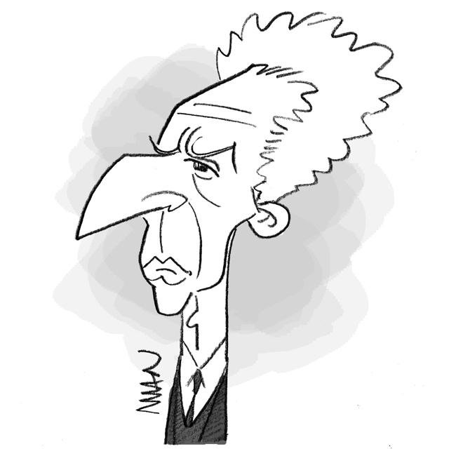 Caricature : Cocteau Jean
