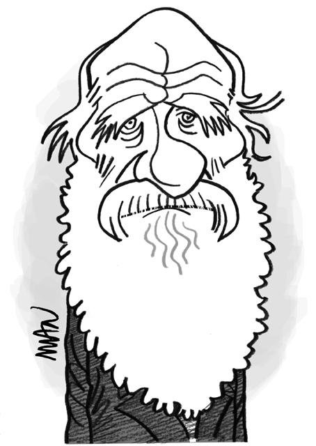 Caricature : Darwin Charles
