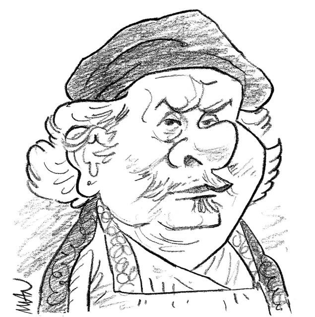 Caricature : Rembrandt
