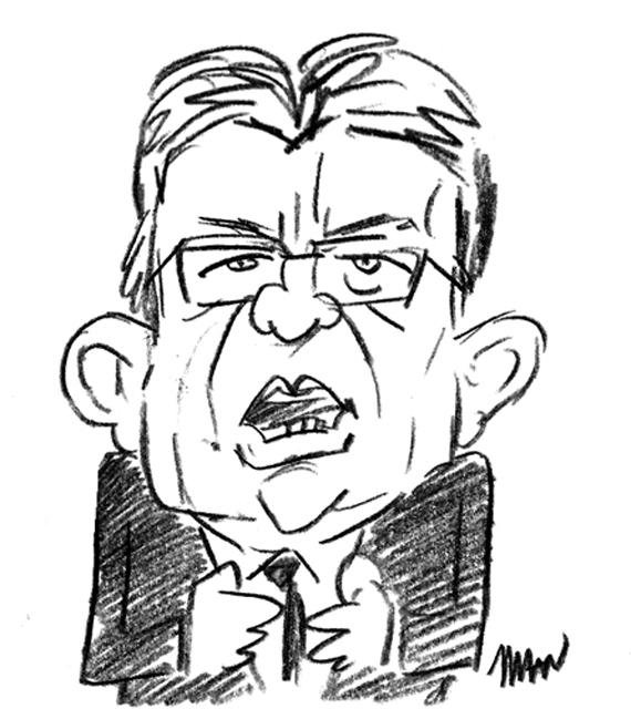 Caricature : MÃ©lenchon J.L.