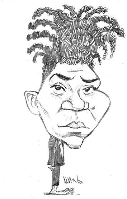 Caricature : Basquiat Jean-Michel