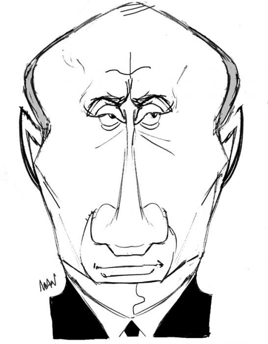 Caricature : Poutine Face