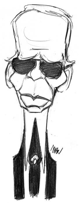 Caricature : Lagerfeld Karl