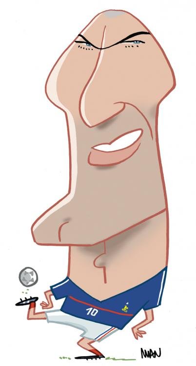 Caricature : Zidane 2
