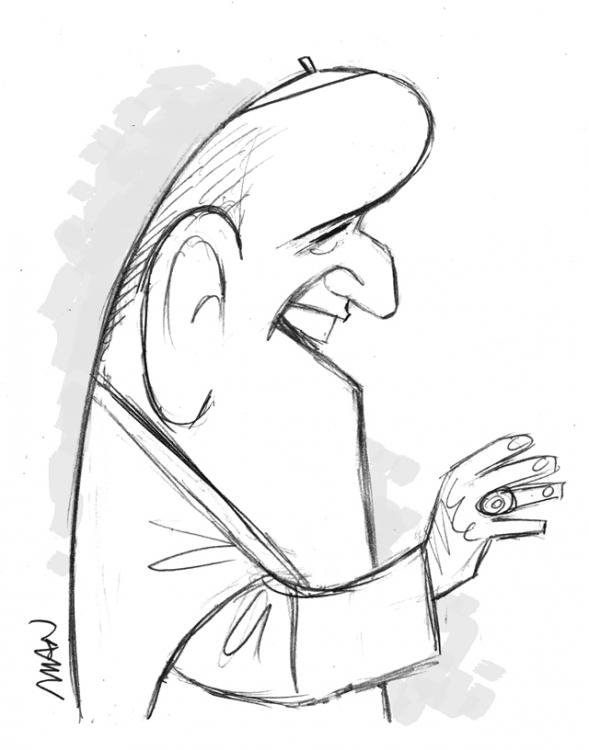 Caricature : François pape 4