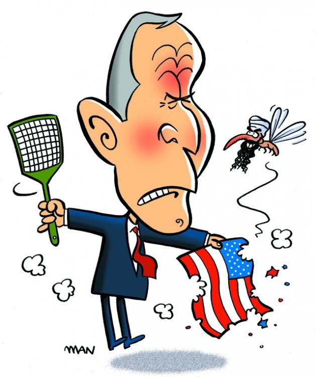 Caricature : Bush GW 2