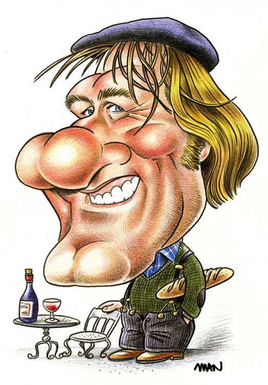 Caricature : Depardieu G2