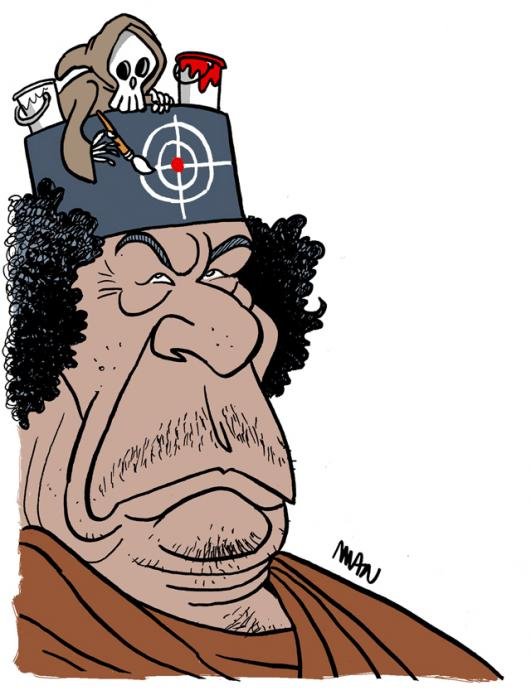 Caricature : Kadhafi Mouammar