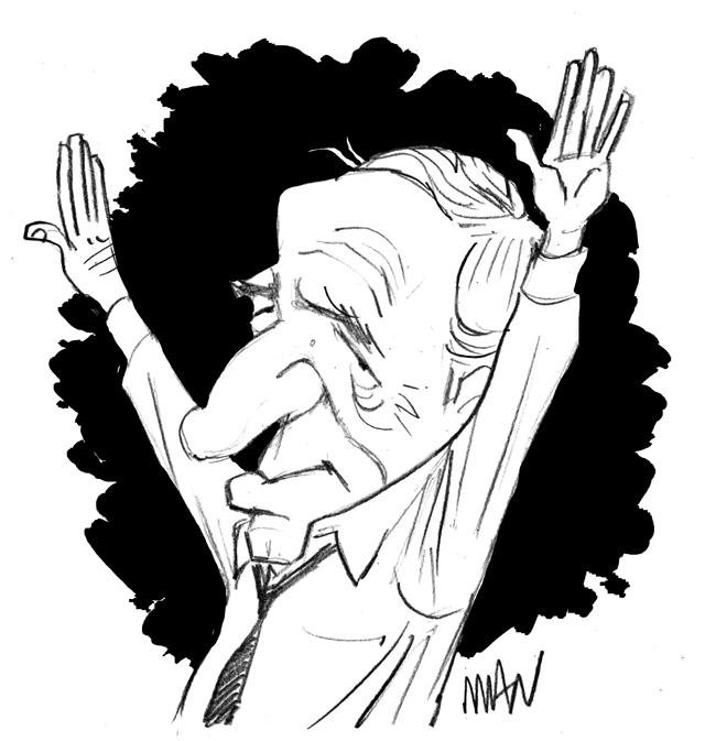 Caricature : Boulez Pierre