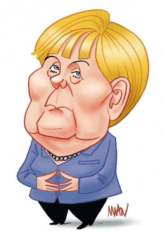 Caricature : Merkel 2