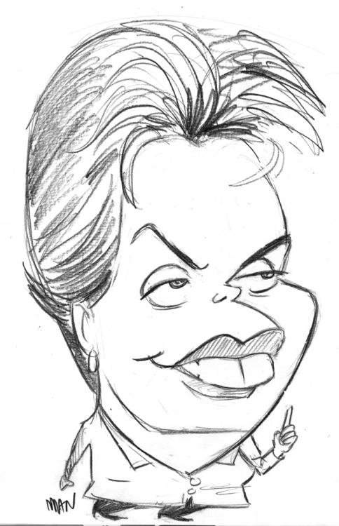 Caricature : Rousseff Dilma