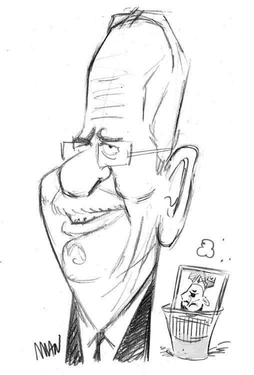 Caricature : Van der Bellen