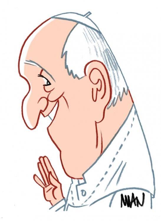 Caricature : FranÃ§ois Pape 5