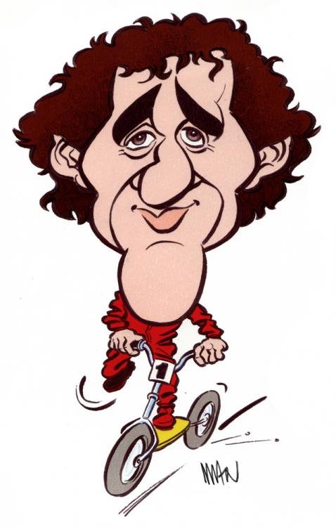 Caricature : Prost Alain 2