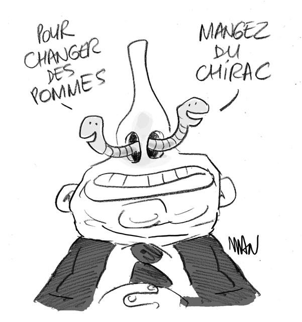 presse : Chirac-pommes