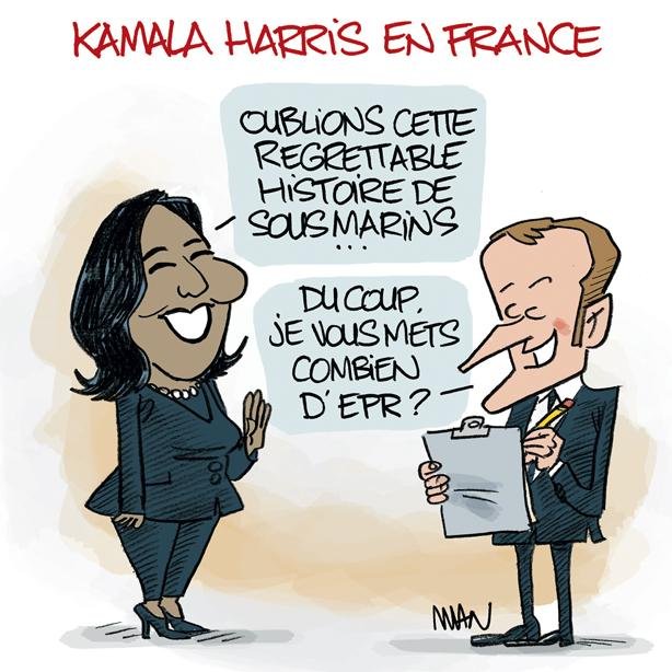presse : Macron & Harris