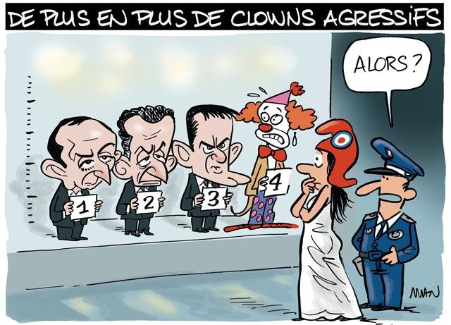 presse : Clowns agressifs