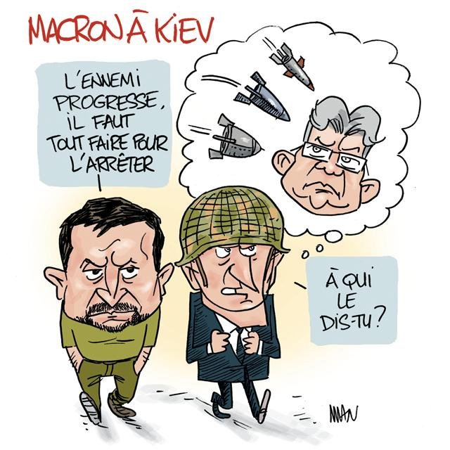 presse : Macron & Zelenski