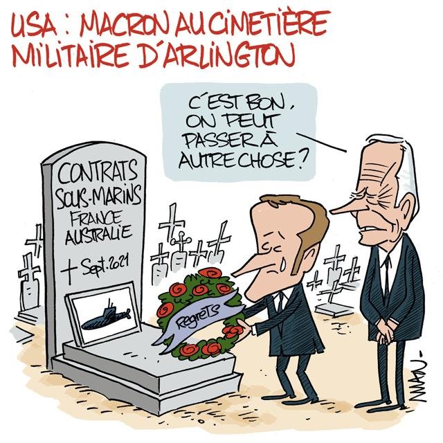 presse : Macron aux USA