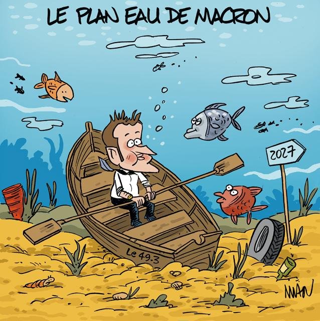 presse : Macron Plan eau