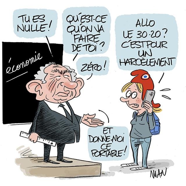 Dessin de presse : Harcèlement presse : Harcèlement