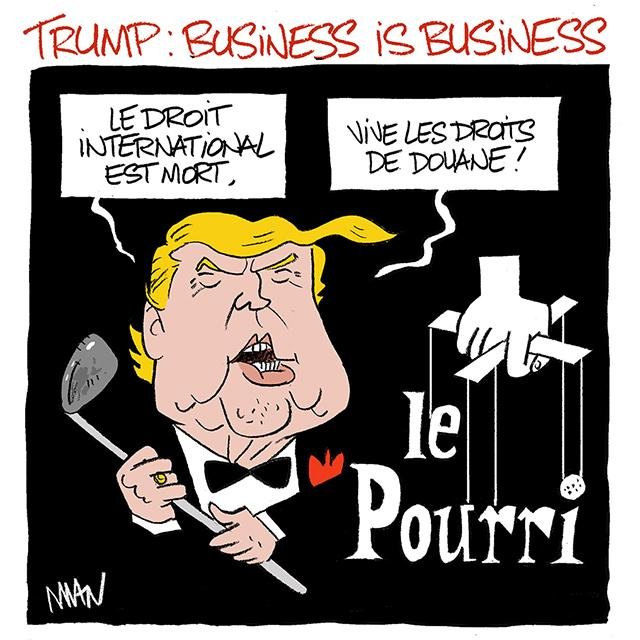 Dessin de presse : Le pourri presse : Le pourri