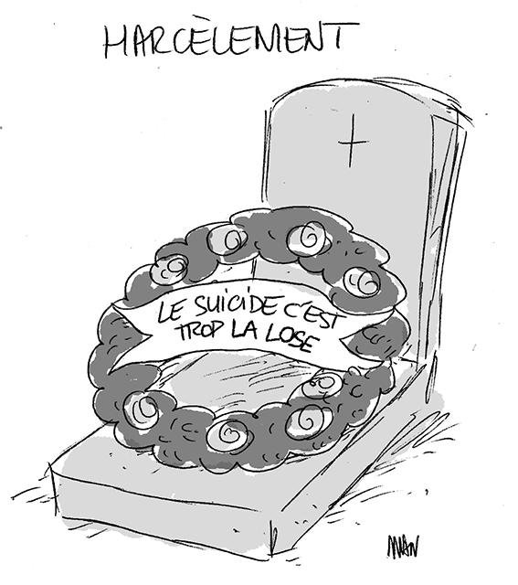 Dessin de presse : Harcèlement presse : Harcèlement