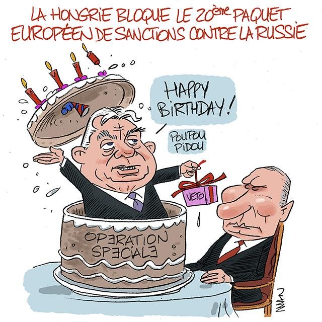 Dessin de presse : Orban presse : Orban