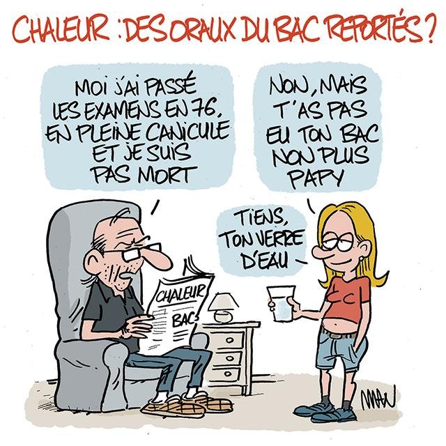 Dessin de presse : BAC presse : BAC