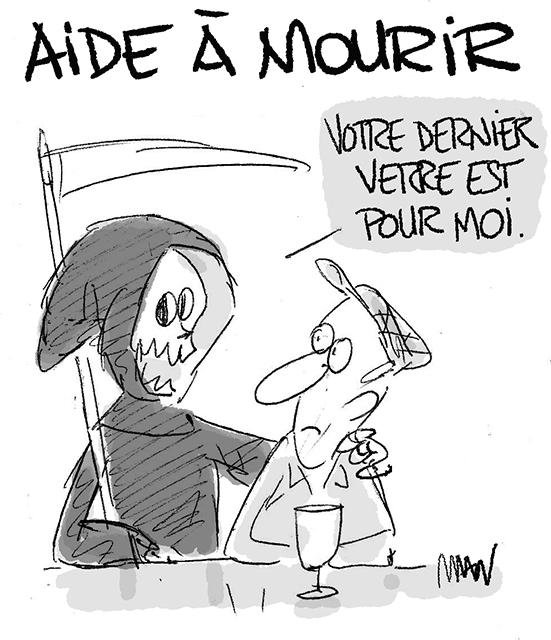 Dessin de presse : Aide à mourir presse : Aide à mourir