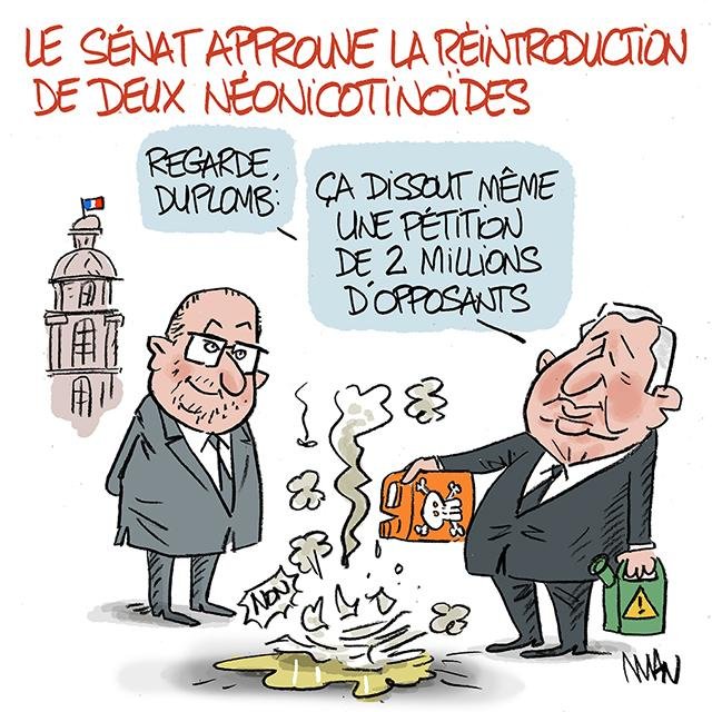 Dessin de presse : Néonicotinoïdes presse : Néonicotinoïdes