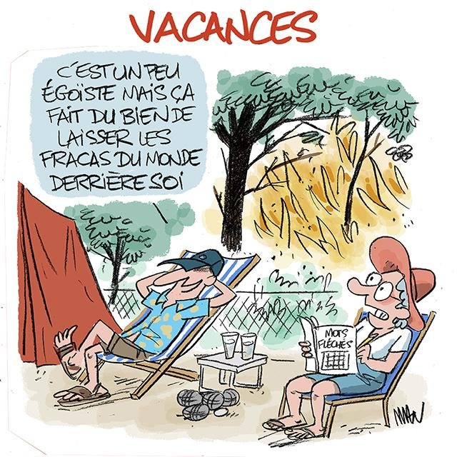 Dessin de presse : Vancances presse : Vancances