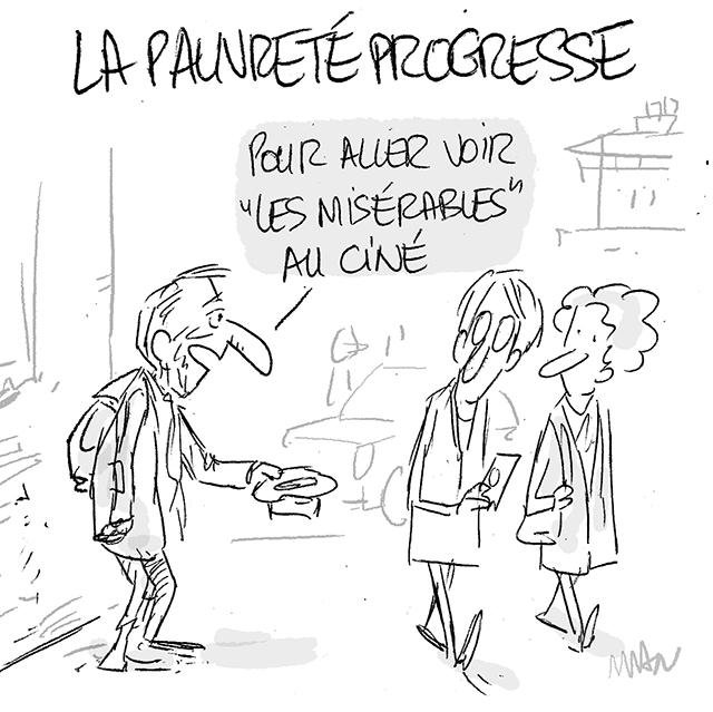 Dessin de presse : Pauvreté presse : Pauvreté